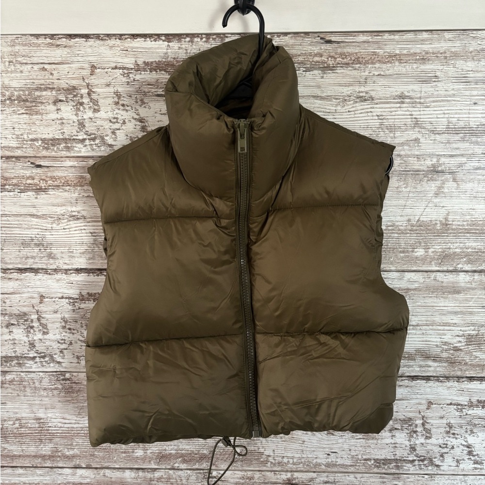 Olive Puffer Vest